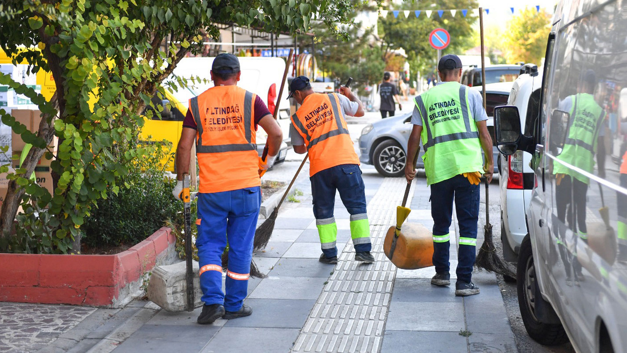 Altındağ’da temizlik çalışmaları devam ediyor