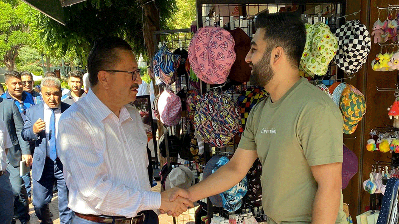 Veysel Tiryaki'den esnaf ziyareti