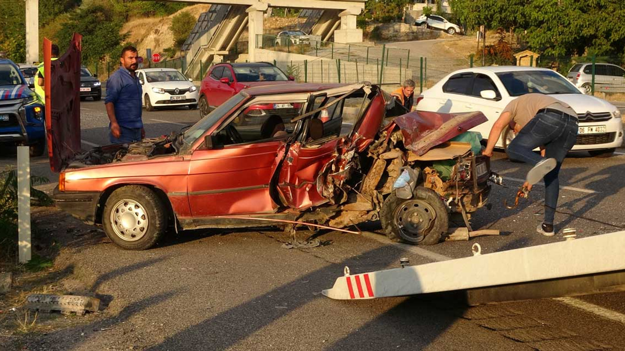 Yozgat'ta trafik kazasında iki araç takla attı: 2 kişi yaralandı