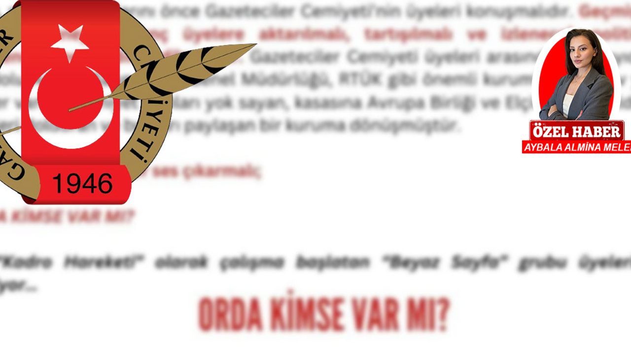 Ankara Gazeteciler Cemiyeti’nde 'Beyaz Sayfa' hareketi: "Yeter, söz üyenindir!"