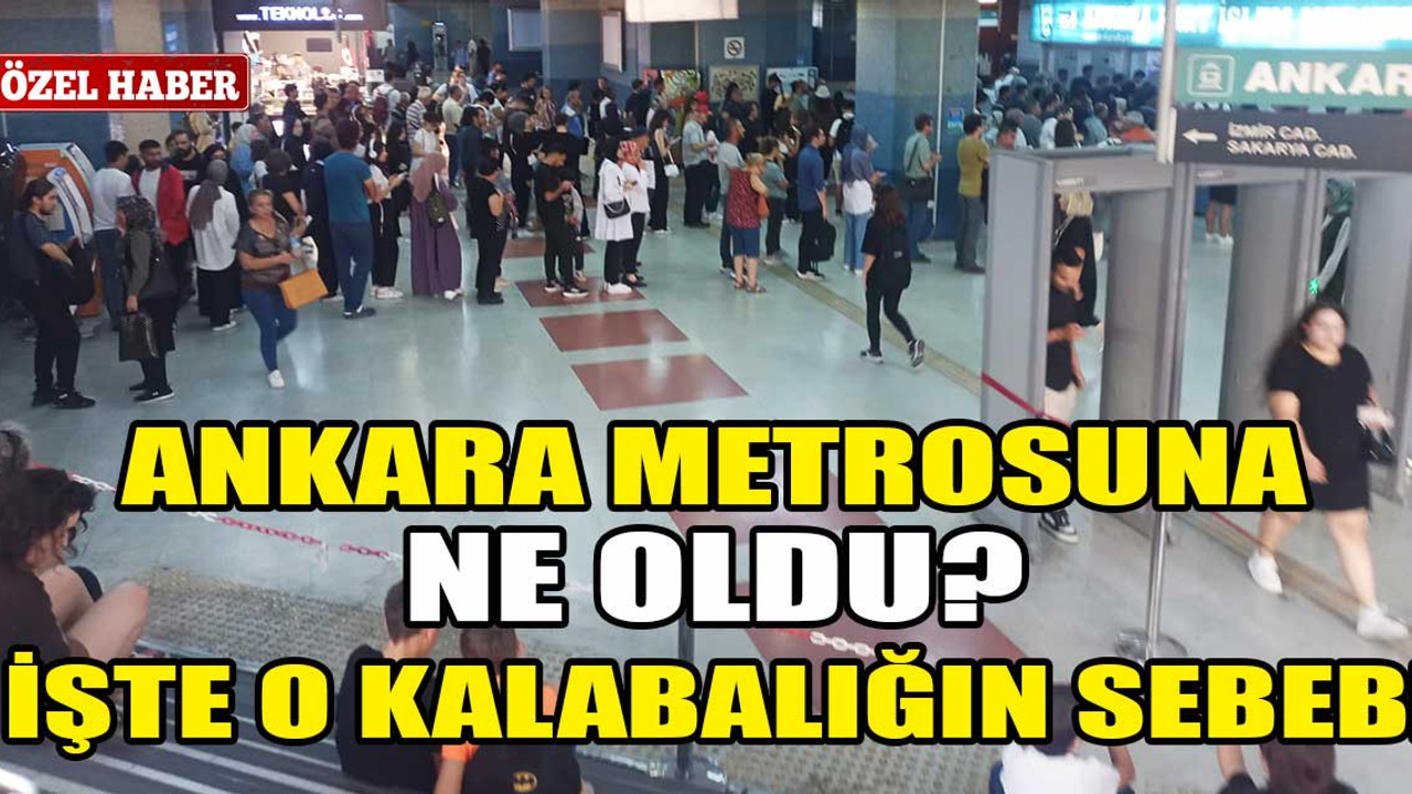 Ankara metrosundaki kalabalık şaşırttı! Kuyruğu görenler o soruyu soruyor!