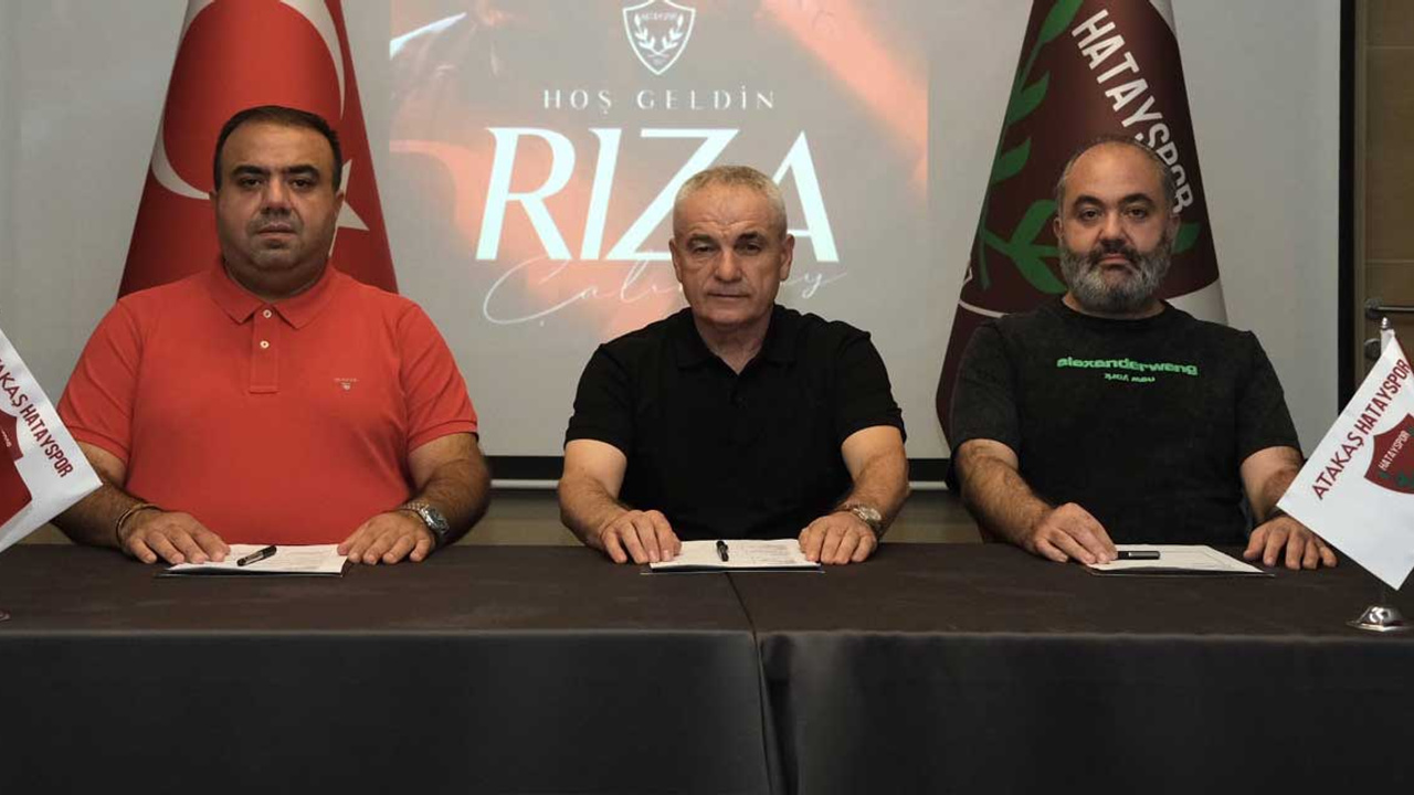 Hatayspor, Rıza Çalımbay'la anlaştığını duyurdu