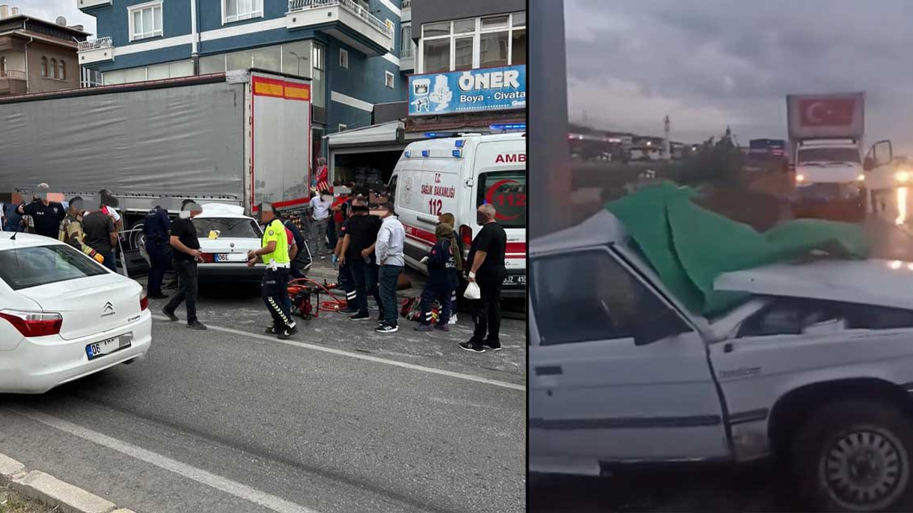 Ankara'da trafik kazası can aldı: Altınova'da bir araç TIR'ın altına girdi, Kırıkkale yolunda yağmur kazaya yol açtı