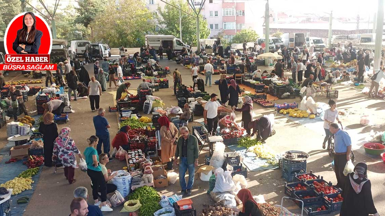 Aktepe üretici pazarında taze ürünler uygun fiyatlarla tüketiciyle buluşuyor!