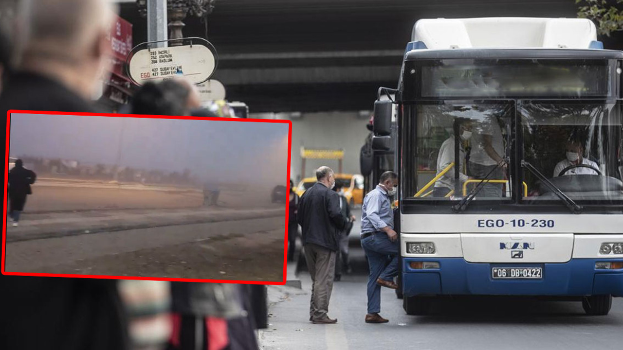 Öğrenciler metrelerce otobüs kuyruğu oluşturdu: EGO'dan açıklama yapıldı