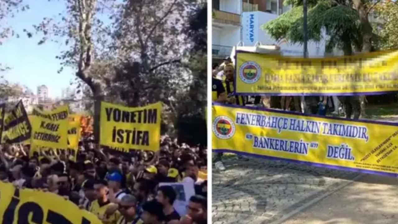 Fenerbahçeli taraftarlardan istifa yürüyüşü: Ali Koç ve yönetim hedefte!