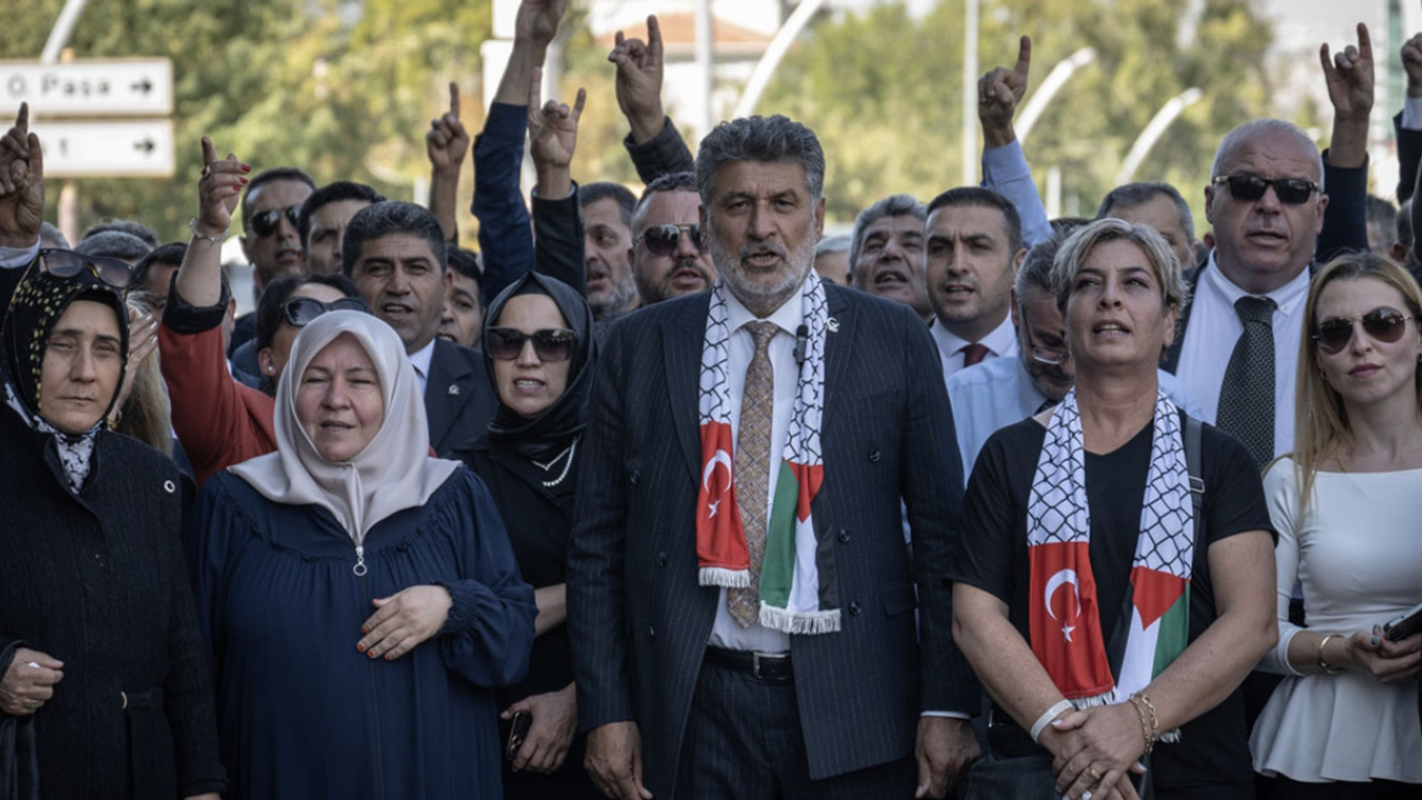 Milli Yol Partililer, Ankara'da İsrail'i lanetledi!