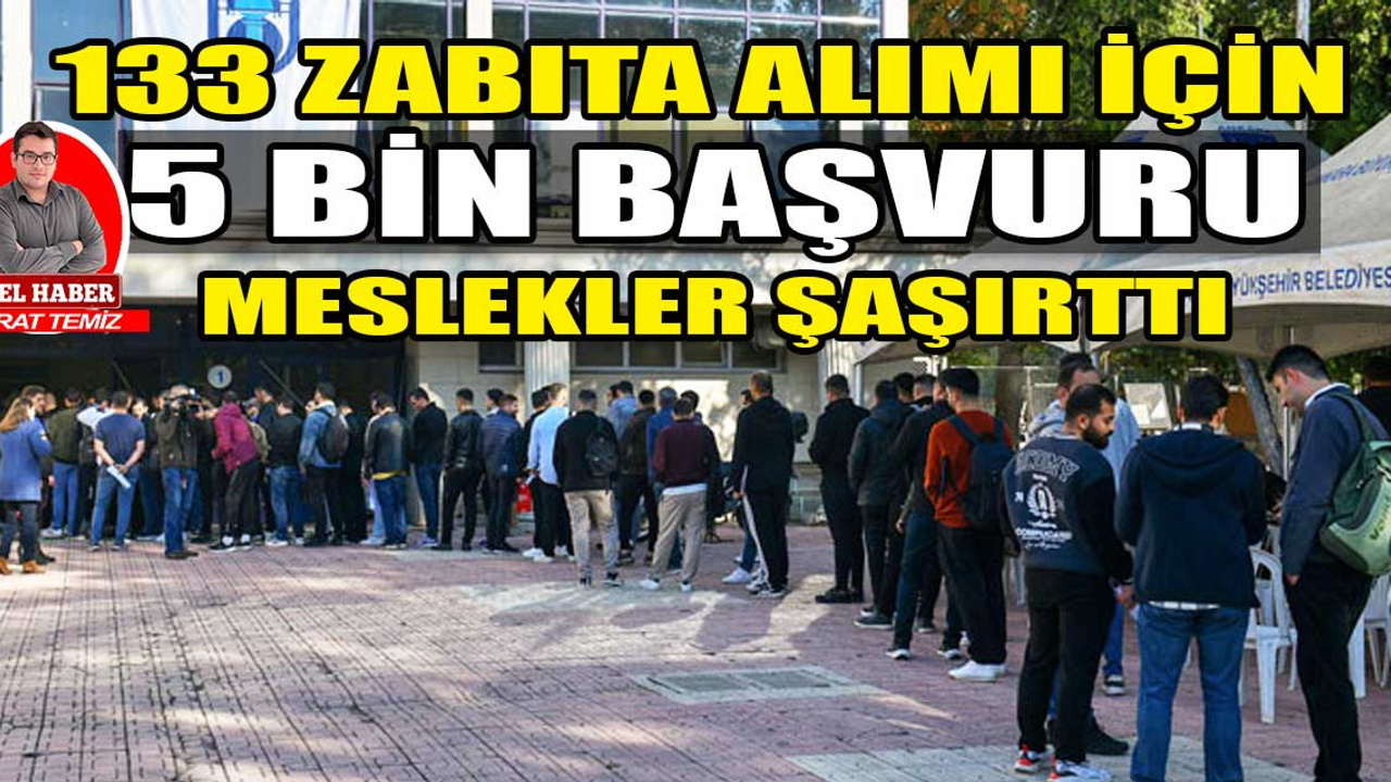 Öğretmenlik ve kamu yönetimi mezunları Ankara Büyükşehir Belediyesinin zabıta ilanına başvurdu