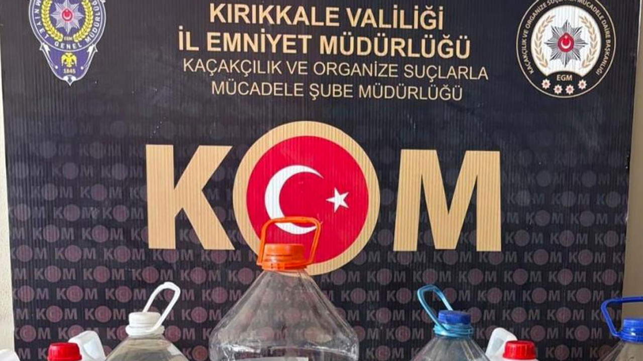 Kırıkkale'de kaçak içki operasyonu: 2 gözaltı!