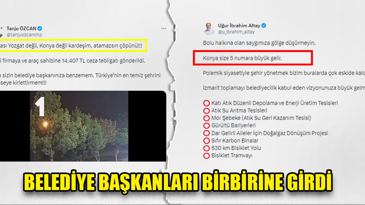 Belediye Başkanları birbirine girdi! Başkan Özcan tartışmayı başlatmıştı