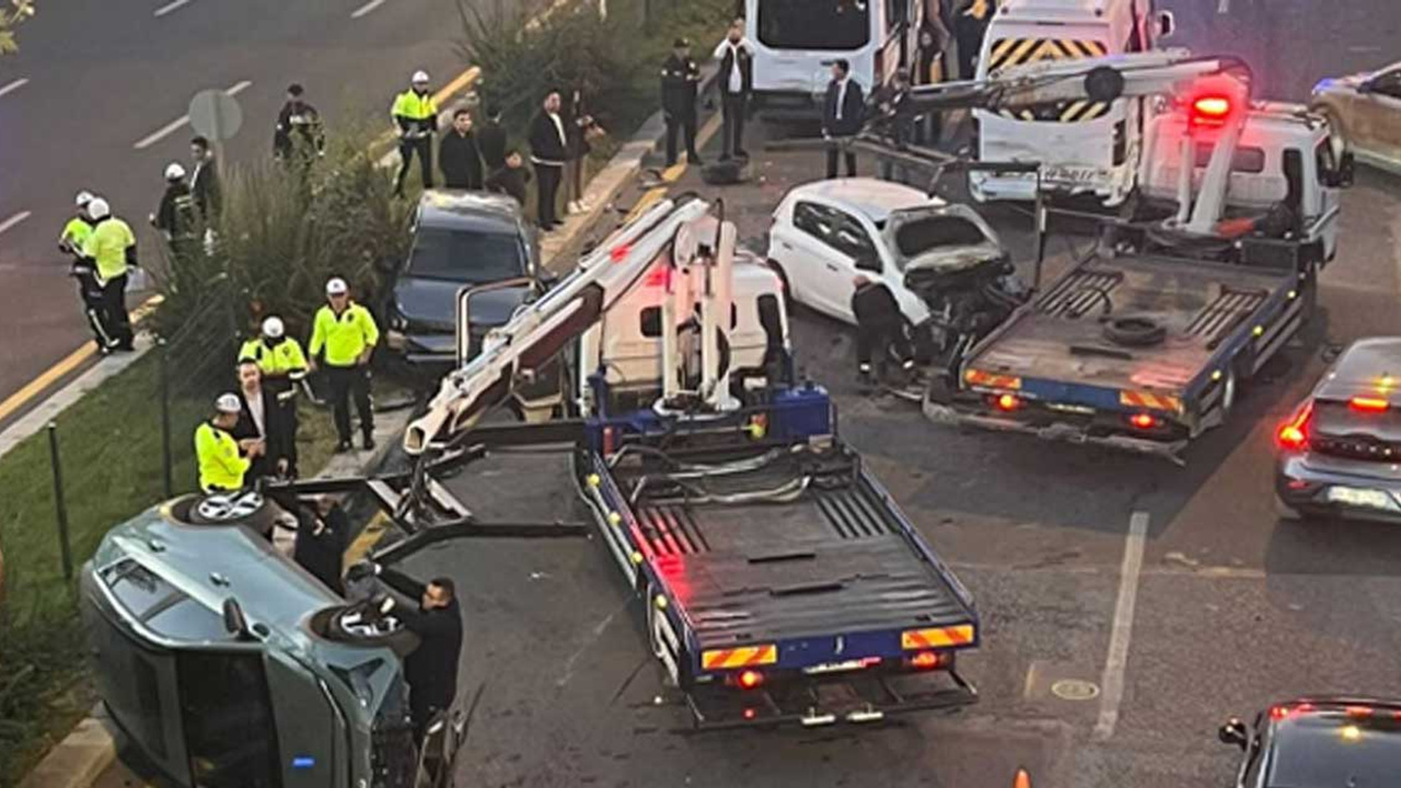 Ankara'da korkutan trafik kazaları: Söğütözü'nde zincirleme kaza trafiği tamamen durdurdu