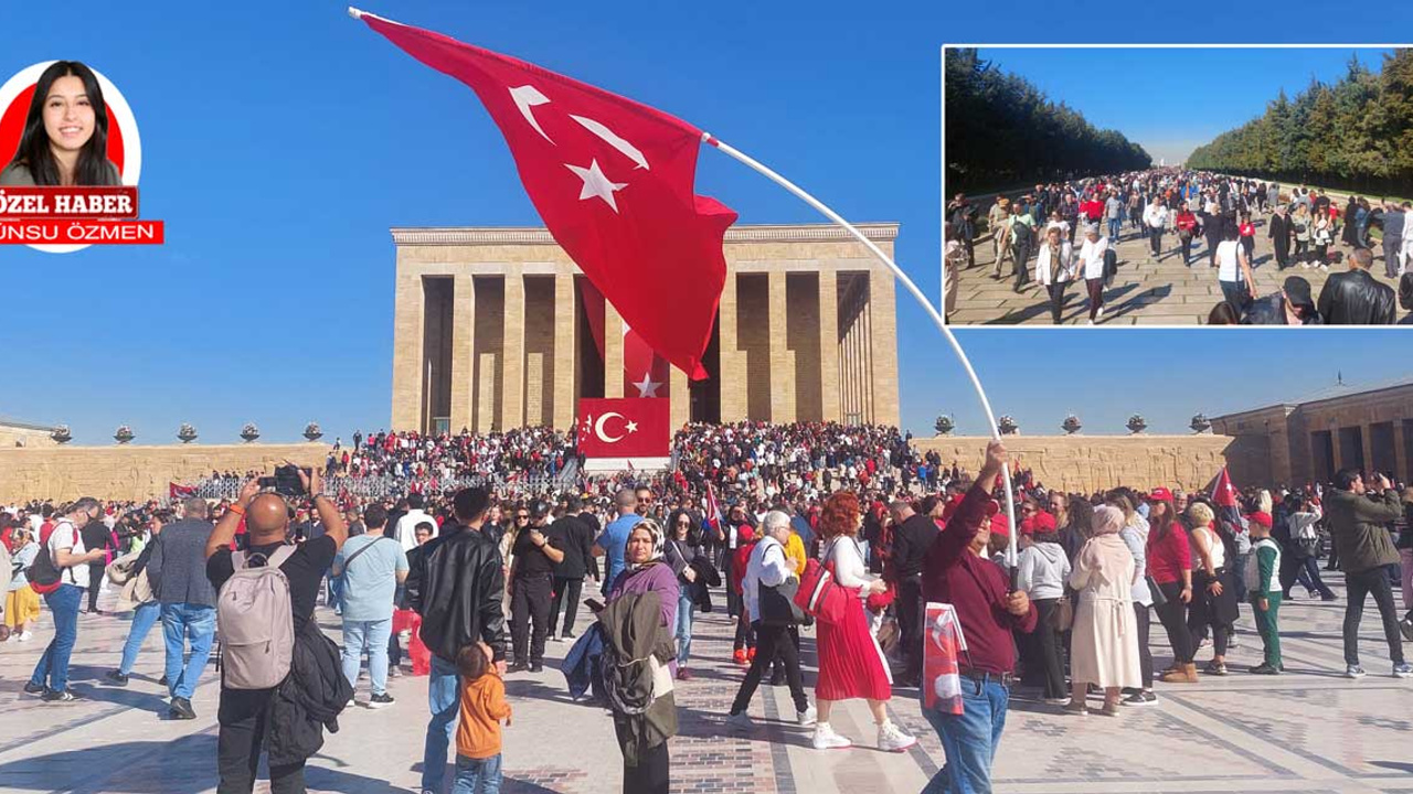 Cumhuriyetin 101. yılında Başkentli Anıtkabir’e akın etti!