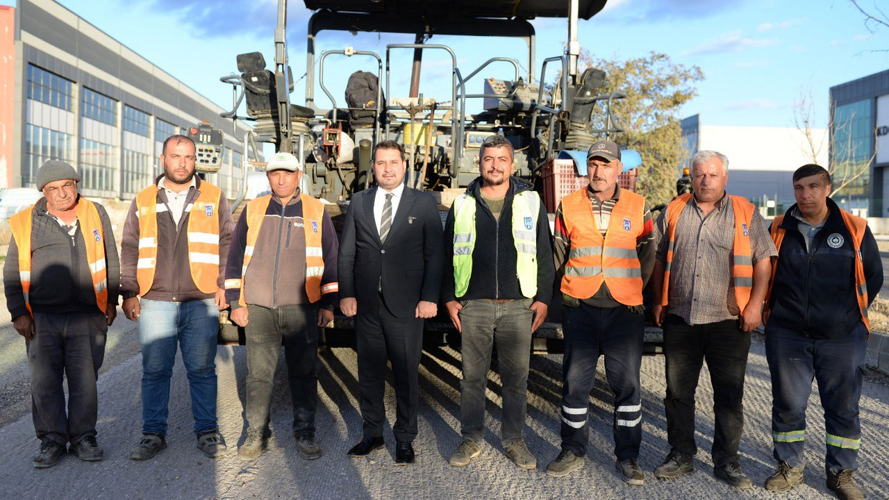 Kahramankazan'da asfaltlama çalışmaları sürüyor