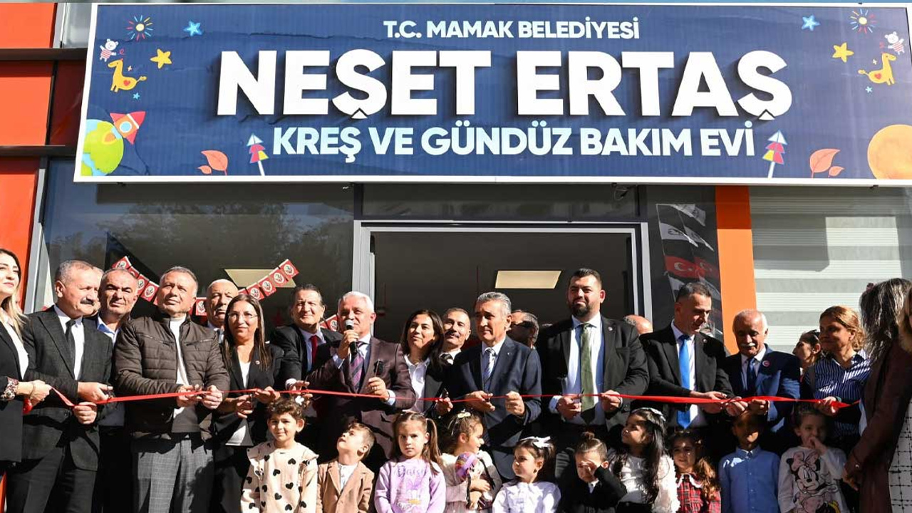 Mamak Belediye Başkanı Şahin, Neşet Ertaş Kreş ve Gündüz Bakımevi’nin yeni öğretim yılı açılışında