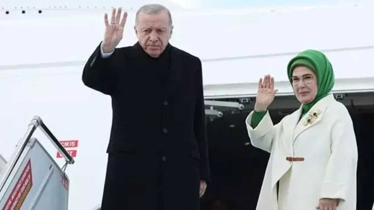 Cumhurbaşkanı Erdoğan zirve için Kırgızistan'a gitti!