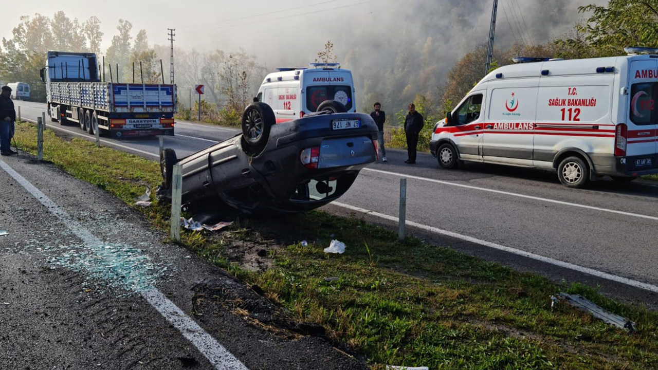 Ankara yolunda feci kaza: 2 yaralı