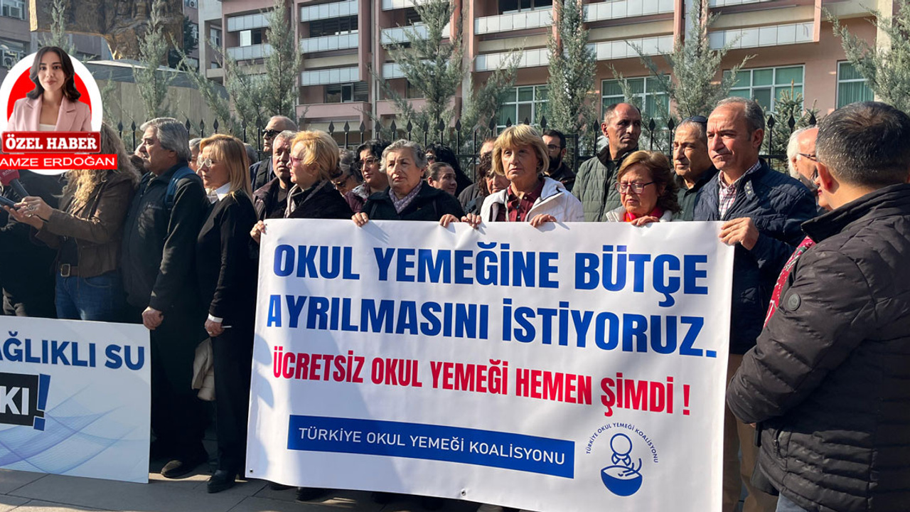 Türkiye Okul Yemeği Koalisyonu’ndan MEB önünde eylem