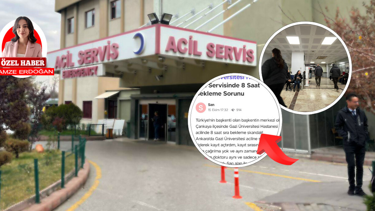 Bekleme süresi saatler alıyor: Gazi Hastanesi Acil Servisinde sıra çilesi!