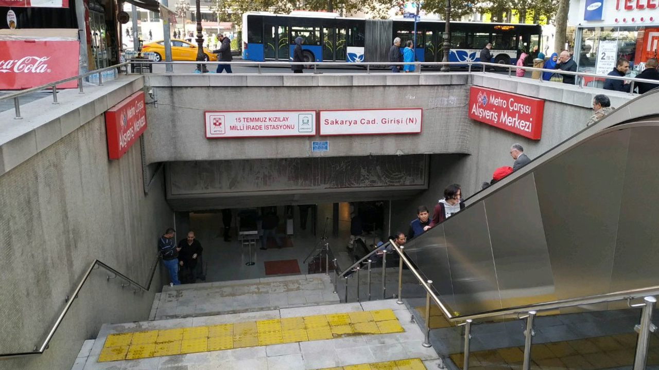 Kızılay metrosunda musluklar kullanılamaz hale getirildi