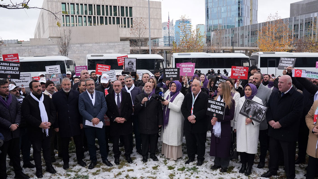 HAK-İŞ'ten ABD'nin Ankara Büyükelçiliği önünde protesto