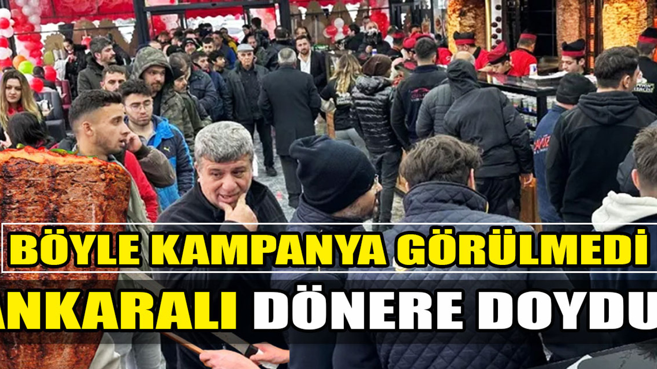 Ankara'da döner-ayranı 1 lira yaptı, uzun kuyruklar oluştu: ''Böyle kampanya görmedik!''