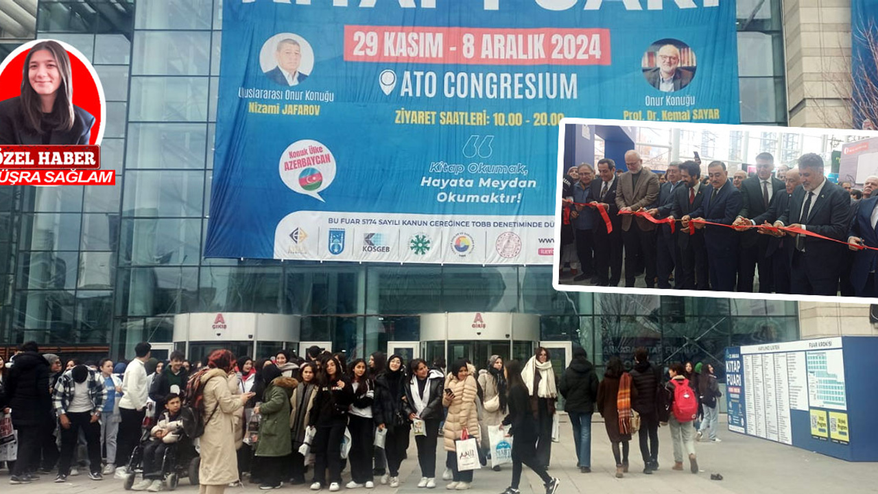 21’inci kez düzenlenen Ankara Kitap Fuarı ATO Congresium’da başladı