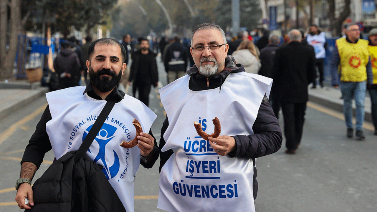 KESK, 2025 bütçe teklifini protesto etmek için miting düzenledi