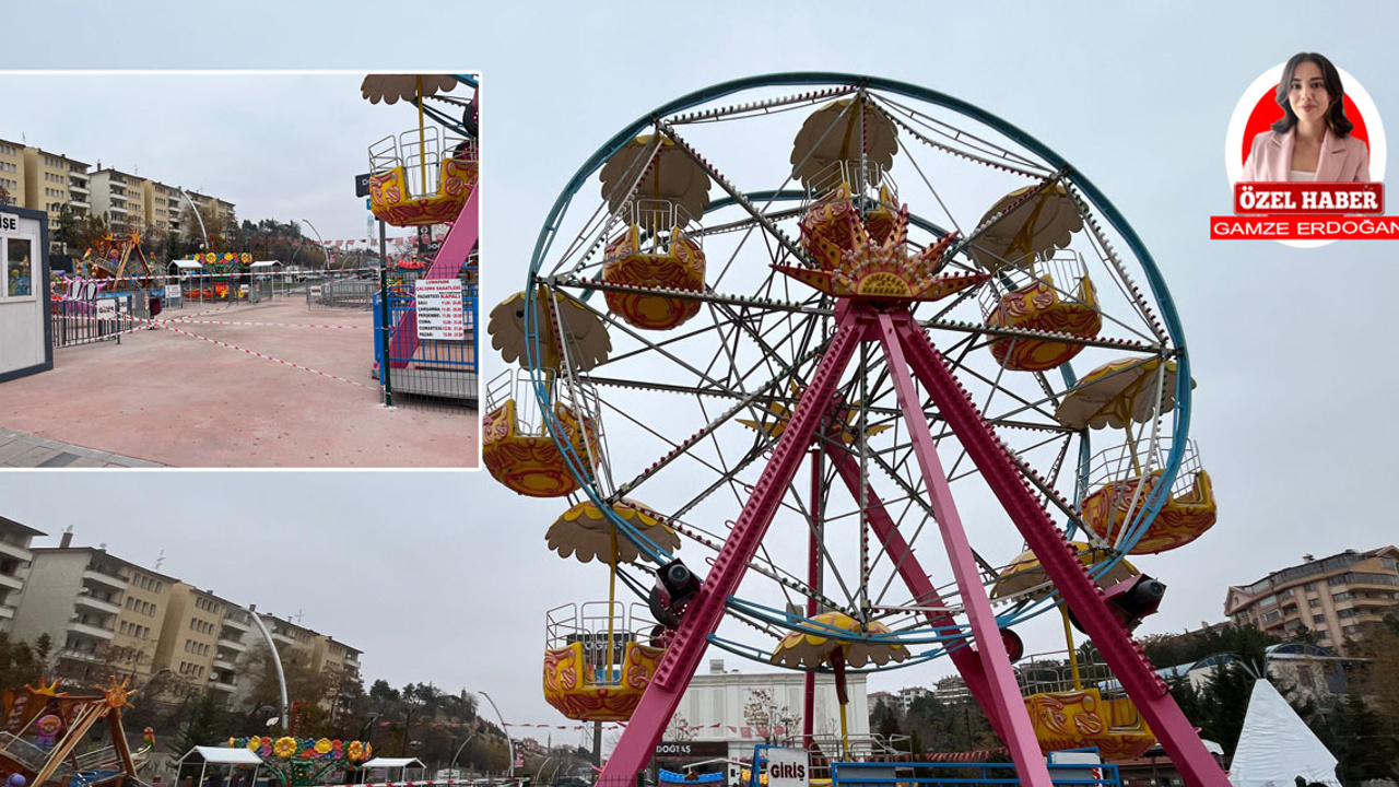 Keçiören’in gözde lunaparkı kapalı: Sebep hava şartları mı?