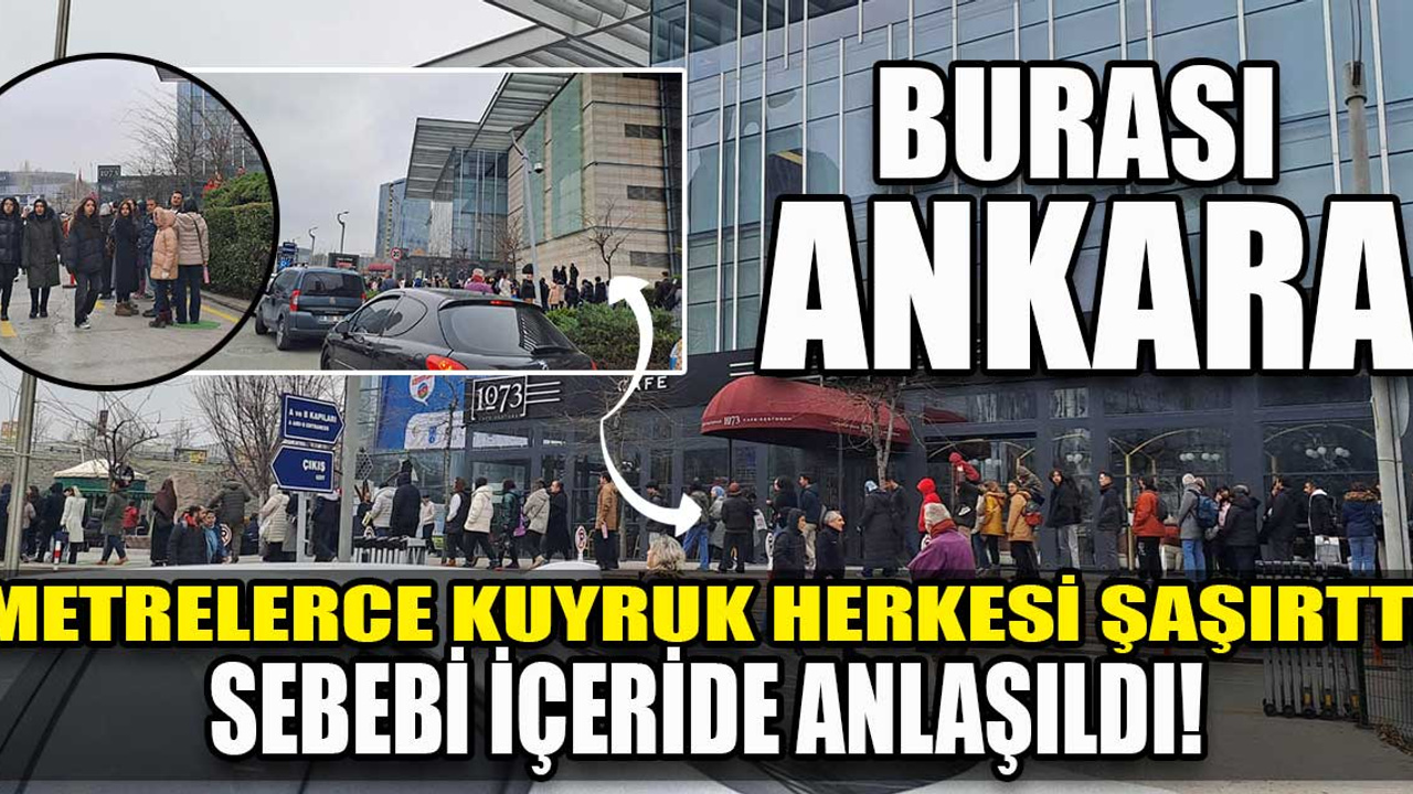 ATO'daki metrelerce kuyruk herkesi şaşırttı! Sebebi ise içeri girince anlaşıldı