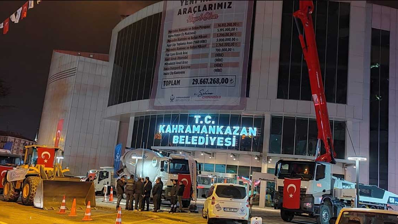 Kahramankazan Belediyesinden yeni hizmet araçları müjdesi