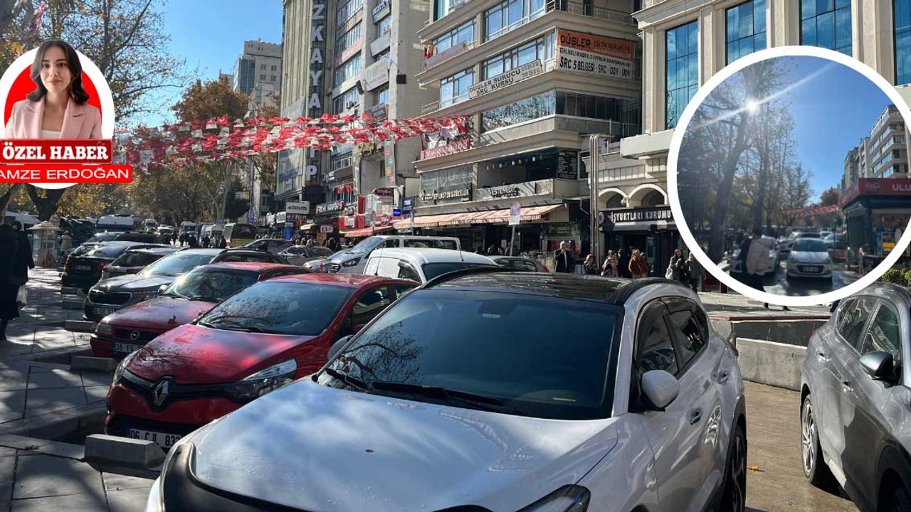 Ankara Kızılay’da otopark kaosu! Güvenpark çevresi tıklım tıklım