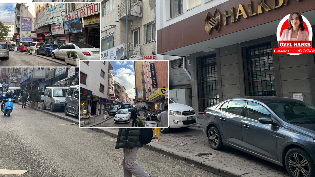 Ankara Ulus’taki Konya Sokak’ta kaldırımlar otopark oldu!