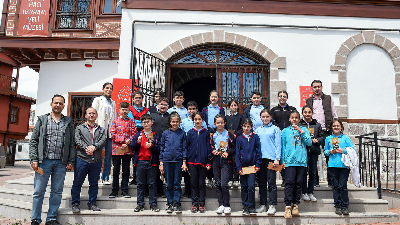 Hacı Bayram Veli Müzesini çocuklar ziyaret etti