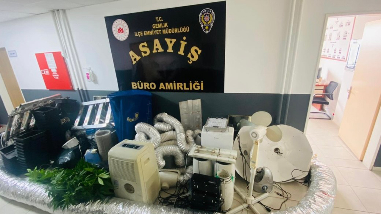 Bursa'da evini uyuşturucu serasına çeviren kişiye operasyon düzenlendi