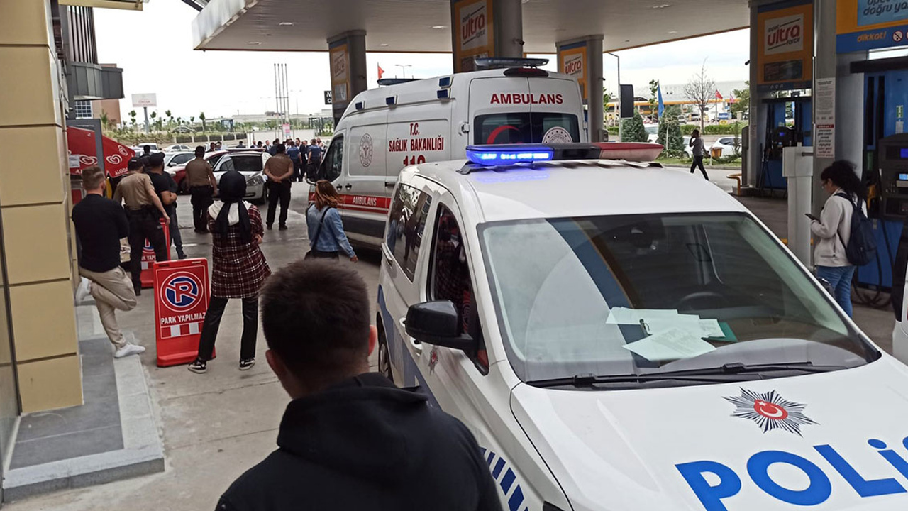 Ankara Sincan'da benzin istasyonunda düğün konvoyu kavgası