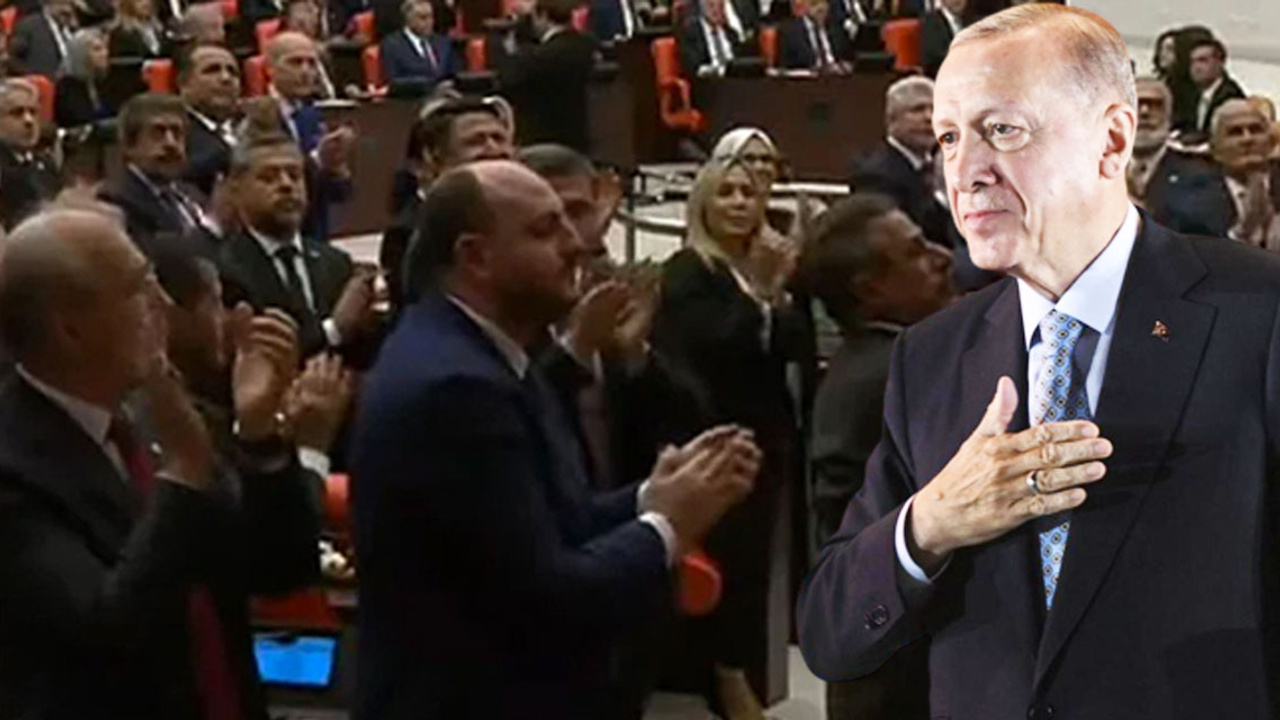 Meclis'te Erdoğanı protesto ettiler! TBMM'de şok görüntüler!