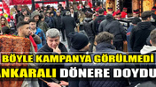 Ankara'da döner-ayranı 1 lira yaptı, uzun kuyruklar oluştu: ''Böyle kampanya görmedik!''