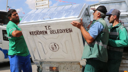 Keçiören’de çöp konteyneri olmayan sokak kalmayacak