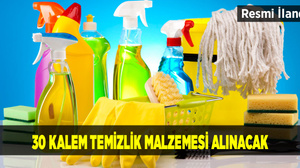 30 Kalem Temizlik Malzemesi Alınacak