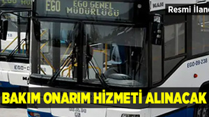 Bakım onarım hizmeti alınacak