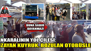 Ankaralının yol çilesi: Uzayan kuyruklar, bozulan otobüsler Etimesgut ve Sincanlıları bezdirdi…