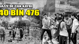 Gazze'de can kaybı 40 bin 476'ya yükseldi