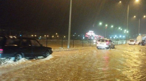 Yozgat'ta sağanak yağış trafiği olumsuz etkiledi