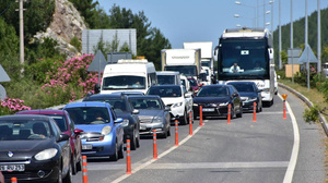 Ankara-Konya yolunda çalışma: Ulaşım tek şeritten sağlanıyor