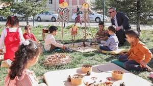 Başkan Ercan miniklerin 'Hoş Geldin Sonbahar' etkinliğine katıldı