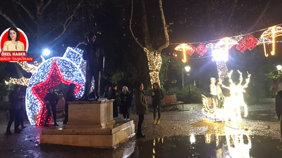 Kuğulu Park, büyülü bir yeni yıl atmosferine büründü