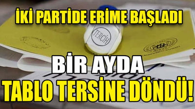 Asal Araştırma'nın birer ay arayla yaptığı ankette tablo tersine döndü | Dört parti oylarını artırırken, iki parti düşüşe geçti