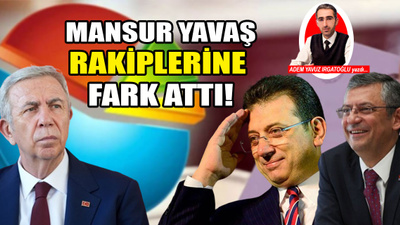 ABB Başkanı Mansur Yavaş rakiplerine fark attı! İşte dikkat çeken anket sonucu