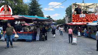 Keçiören Gazino Semt Pazarı'nda domates pazarın yıldızı oldu