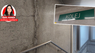 Kolej Metro İstasyonu’ndaki su sızıntısı yolcuları bezdirdi